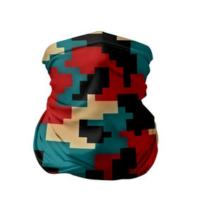 Бандана-труба 3D с принтом Camouflage в Белгороде, 100% полиэстер, ткань с особыми свойствами — Activecool | плотность 150‒180 г/м2; хорошо тянется, но сохраняет форму | камуфляж | пиксельный | разноцветный