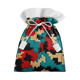 Подарочный 3D мешок с принтом Camouflage в Белгороде, 100% полиэстер | Размер: 29*39 см | камуфляж | пиксельный | разноцветный