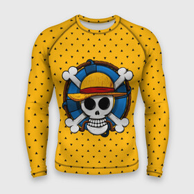 Мужской рашгард 3D с принтом One Pirate в Белгороде,  |  | bone | jack | luffy | ocean | one piece | pirate | sea | skull | treasure | большой куш | брук | джек | клад | луффи | море | нами | океан | пират | робин | санджи | сокровище | флаг | франки | череп