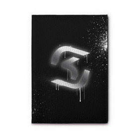 Обложка для автодокументов с принтом cs:go - SK Gaming (Black collection) в Белгороде, натуральная кожа |  размер 19,9*13 см; внутри 4 больших “конверта” для документов и один маленький отдел — туда идеально встанут права | cs | csgo | sk | го | кс | ск