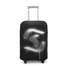 Чехол для чемодана 3D с принтом cs:go - SK Gaming (Black collection) в Белгороде, 86% полиэфир, 14% спандекс | двустороннее нанесение принта, прорези для ручек и колес | cs | csgo | sk | го | кс | ск