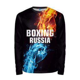 Мужской лонгслив 3D с принтом Boxing Russia в Белгороде, 100% полиэстер | длинные рукава, круглый вырез горловины, полуприлегающий силуэт | boxing | boxing russia | russia | бокс | единоборства | россия | спорт