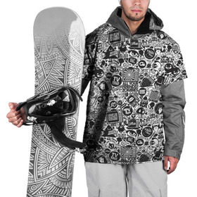 Накидка на куртку 3D с принтом Стикербомбинг в Белгороде, 100% полиэстер |  | Тематика изображения на принте: граффити | скейт | хипстер