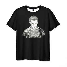 Мужская футболка 3D с принтом Очень странные дела в Белгороде, 100% полиэфир | прямой крой, круглый вырез горловины, длина до линии бедер | Тематика изображения на принте: eleven | stranger things