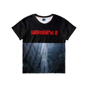Детская футболка 3D с принтом Wasteland 2 в Белгороде, 100% гипоаллергенный полиэфир | прямой крой, круглый вырез горловины, длина до линии бедер, чуть спущенное плечо, ткань немного тянется | Тематика изображения на принте: 