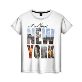 Женская футболка 3D с принтом Улицы Нью-Йорка в Белгороде, 100% полиэфир ( синтетическое хлопкоподобное полотно) | прямой крой, круглый вырез горловины, длина до линии бедер | new | us | york | город | соединенные штаты америки | сша