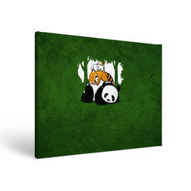 Холст прямоугольный с принтом Милая панда в Белгороде, 100% ПВХ |  | большая | джунгли | енот | зайка | милая | панда | пушистая
