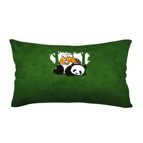 Подушка 3D антистресс с принтом Милая панда в Белгороде, наволочка — 100% полиэстер, наполнитель — вспененный полистирол | состоит из подушки и наволочки на молнии | большая | джунгли | енот | зайка | милая | панда | пушистая