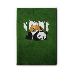 Обложка для автодокументов с принтом Милая панда в Белгороде, натуральная кожа |  размер 19,9*13 см; внутри 4 больших “конверта” для документов и один маленький отдел — туда идеально встанут права | Тематика изображения на принте: большая | джунгли | енот | зайка | милая | панда | пушистая