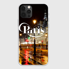 Чехол для iPhone 12 Pro Max с принтом Улицы Парижа в Белгороде, Силикон |  | architecture | city | houses | lights | night | paris | street | traffic lights | архитектура | город | дома | ночь | огни | париж | светофоры | улица