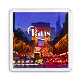 Магнит 55*55 с принтом Улицы Парижа в Белгороде, Пластик | Размер: 65*65 мм; Размер печати: 55*55 мм | Тематика изображения на принте: 