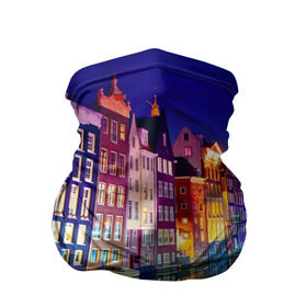 Бандана-труба 3D с принтом Амстердама, Нидерланды в Белгороде, 100% полиэстер, ткань с особыми свойствами — Activecool | плотность 150‒180 г/м2; хорошо тянется, но сохраняет форму | amsterdam | boat | bright | color | lights | night | pier | rainbow | reflection | the city | the netherlands | the strait | water | амстердама | вода | город | лодка | нидерланды | ночь | огни | отражение | причал | пролив | радуга | цвет | яркий