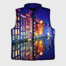 Мужской жилет утепленный 3D с принтом Амстердама, Нидерланды в Белгороде,  |  | Тематика изображения на принте: amsterdam | boat | bright | color | lights | night | pier | rainbow | reflection | the city | the netherlands | the strait | water | амстердама | вода | город | лодка | нидерланды | ночь | огни | отражение | причал | пролив | радуга | цвет | яркий