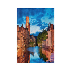 Обложка для паспорта матовая кожа с принтом Германия в Белгороде, натуральная матовая кожа | размер 19,3 х 13,7 см; прозрачные пластиковые крепления | Тематика изображения на принте: castle | germany | lights | night | old | reflection | sky | town | water | вода | германия | город | замок | небо | ночь | огни | отражение | старый