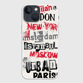 Чехол для iPhone 13 mini с принтом Города в Белгороде,  |  | amsterdam | istanbul | london | moscow | new york | paris | urban | амстердам | лондон | москва | нью йорк | париж | стамбул