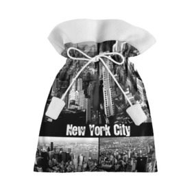 Подарочный 3D мешок с принтом Улицы Нью-Йорка в Белгороде, 100% полиэстер | Размер: 29*39 см | Тематика изображения на принте: city | collage | houses | new york | skyscrapers | streets | usa | город | дома | коллаж | нью йорка | сша | улицы