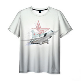 Мужская футболка 3D с принтом Ту-22 в Белгороде, 100% полиэфир | прямой крой, круглый вырез горловины, длина до линии бедер | Тематика изображения на принте: авиация