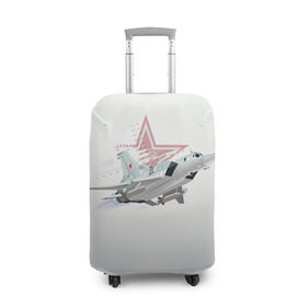Чехол для чемодана 3D с принтом Ту-22 в Белгороде, 86% полиэфир, 14% спандекс | двустороннее нанесение принта, прорези для ручек и колес | авиация