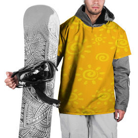 Накидка на куртку 3D с принтом Солнышко в Белгороде, 100% полиэстер |  | Тематика изображения на принте: желтый | паттерн | солнце | яркий