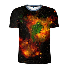 Мужская футболка 3D спортивная с принтом Космос в Белгороде, 100% полиэстер с улучшенными характеристиками | приталенный силуэт, круглая горловина, широкие плечи, сужается к линии бедра | space | star | вселенная | звезды | земля | космический | космос | плеяды | пространство