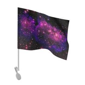 Флаг для автомобиля с принтом Вселенная в Белгороде, 100% полиэстер | Размер: 30*21 см | space | star | вселенная | звезды | космический | космос | планеты | пространство