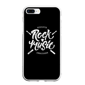 Чехол для iPhone 7Plus/8 Plus матовый с принтом Rock Music в Белгороде, Силикон | Область печати: задняя сторона чехла, без боковых панелей | alternative | band | metal | music | nickelback | rock | альтернатива | барабан | гитара | инструмент | метал | музыка | найклбэк | нирвана | рок