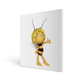 Холст квадратный с принтом Пчелка Майя в Белгороде, 100% ПВХ |  | Тематика изображения на принте: пчелка майя