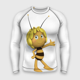 Мужской рашгард 3D с принтом Пчелка Майя в Белгороде,  |  | Тематика изображения на принте: пчелка майя