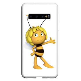 Чехол для Samsung Galaxy S10 с принтом Пчелка Майя в Белгороде, Силикон | Область печати: задняя сторона чехла, без боковых панелей | Тематика изображения на принте: пчелка майя