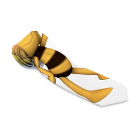 Галстук 3D с принтом Пчелка Майя в Белгороде, 100% полиэстер | Длина 148 см; Плотность 150-180 г/м2 | Тематика изображения на принте: пчелка майя
