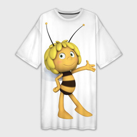 Платье-футболка 3D с принтом Пчелка Майя в Белгороде,  |  | пчелка майя