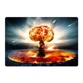 Магнитный плакат 3Х2 с принтом Атомный взрыв в Белгороде, Полимерный материал с магнитным слоем | 6 деталей размером 9*9 см | Тематика изображения на принте: city | earth | explosion | mushroom | night | nuclear | sky | атомный | взрыв | город | гриб | земля | небо | ночь