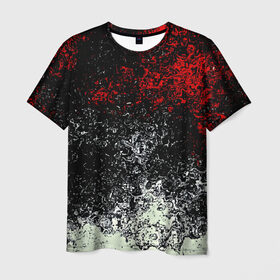 Мужская футболка 3D с принтом Взрыв красок в Белгороде, 100% полиэфир | прямой крой, круглый вырез горловины, длина до линии бедер | брызги | разноцветный | яркий