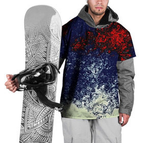 Накидка на куртку 3D с принтом Распыление красок в Белгороде, 100% полиэстер |  | брызги | разноцветный | яркий