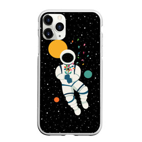 Чехол для iPhone 11 Pro матовый с принтом Космический романтик в Белгороде, Силикон |  | astronaut | cosmonaut | cosmos | galaxy | moon | planet | space | star | астронавт | галактика | звезды | космонавт | космос | луна | планета | скафандр