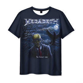 Мужская футболка 3D с принтом Megadeth. The Blackest Crow в Белгороде, 100% полиэфир | прямой крой, круглый вырез горловины, длина до линии бедер | Тематика изображения на принте: dave | megadeth | metal | mustaine | rattlehead | rock | thrash | vic | дейв | мастейн | мегадет | метал | рок | треш