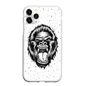 Чехол для iPhone 11 Pro матовый с принтом Рык гориллы в Белгороде, Силикон |  | animal | beast | gorilla | head | monkey | nature | rage | roar | голова | горилла | жиивотное | зверь | обезьяна | природа | рык | ярость