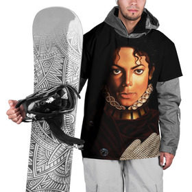 Накидка на куртку 3D с принтом Король Майкл Джексон в Белгороде, 100% полиэстер |  | king | michael jackson | pop music | король | майкл | музыка | перчатка | поп музыка