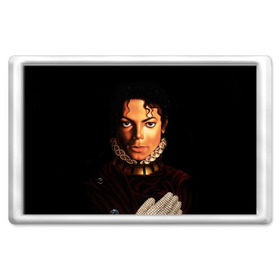 Магнит 45*70 с принтом Король Майкл Джексон в Белгороде, Пластик | Размер: 78*52 мм; Размер печати: 70*45 | king | michael jackson | pop music | король | майкл | музыка | перчатка | поп музыка