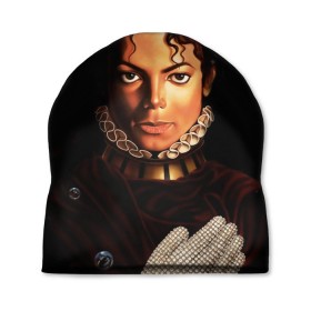 Шапка 3D с принтом Король Майкл Джексон в Белгороде, 100% полиэстер | универсальный размер, печать по всей поверхности изделия | king | michael jackson | pop music | король | майкл | музыка | перчатка | поп музыка