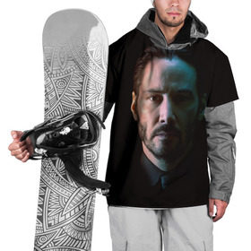 Накидка на куртку 3D с принтом Киану Ривз Keanu Reeves в Белгороде, 100% полиэстер |  | киану ривз keanu reeves