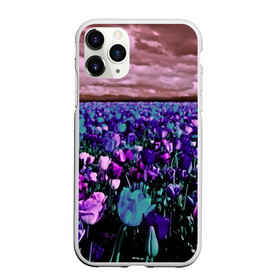 Чехол для iPhone 11 Pro матовый с принтом Поле тюльпанов в Белгороде, Силикон |  | flower | весна | поле | полевой цветок | природа | цветочки | цветы