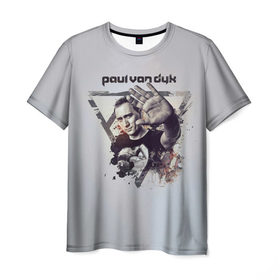 Мужская футболка 3D с принтом Paul Van Dyk в Белгороде, 100% полиэфир | прямой крой, круглый вырез горловины, длина до линии бедер | Тематика изображения на принте: пол ван дайк
