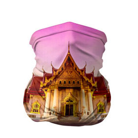 Бандана-труба 3D с принтом Таиланд в Белгороде, 100% полиэстер, ткань с особыми свойствами — Activecool | плотность 150‒180 г/м2; хорошо тянется, но сохраняет форму | landmark | reflection | temple | thailand | tourism | water | вода | достопримечательность | отражение | таиланд | туризм | храм