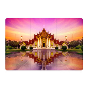 Магнитный плакат 3Х2 с принтом Таиланд в Белгороде, Полимерный материал с магнитным слоем | 6 деталей размером 9*9 см | landmark | reflection | temple | thailand | tourism | water | вода | достопримечательность | отражение | таиланд | туризм | храм