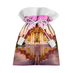 Подарочный 3D мешок с принтом Таиланд в Белгороде, 100% полиэстер | Размер: 29*39 см | landmark | reflection | temple | thailand | tourism | water | вода | достопримечательность | отражение | таиланд | туризм | храм