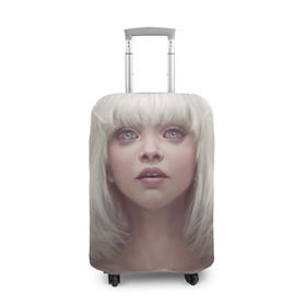 Чехол для чемодана 3D с принтом Sia в Белгороде, 86% полиэфир, 14% спандекс | двустороннее нанесение принта, прорези для ручек и колес | angel | pop | sia | ангел | поп | сиа