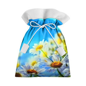Подарочный 3D мешок с принтом Ромашка полевая в Белгороде, 100% полиэстер | Размер: 29*39 см | flower | лето | поле | полевой цветок | цветочки | цветы