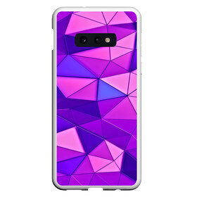 Чехол для Samsung S10E с принтом Розовые полигоны в Белгороде, Силикон | Область печати: задняя сторона чехла, без боковых панелей | абстракция | бумага | геометрия | грани | изгиб | линии | полигоны | полосы | постель | розовый | сочетания | текстура | треугольники