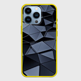 Чехол для iPhone 13 Pro с принтом Abstract Gray в Белгороде,  |  | Тематика изображения на принте: абстракция | бумага | геометрия | грани | изгиб | линии | полигоны | полосы | постель | розовый | сочетания | текстура | треугольники